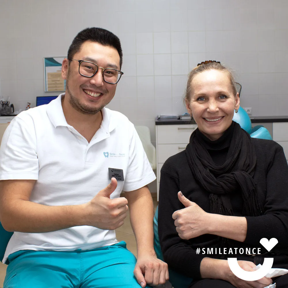 Рыкова Татьяна со стоматологом-ортопедом