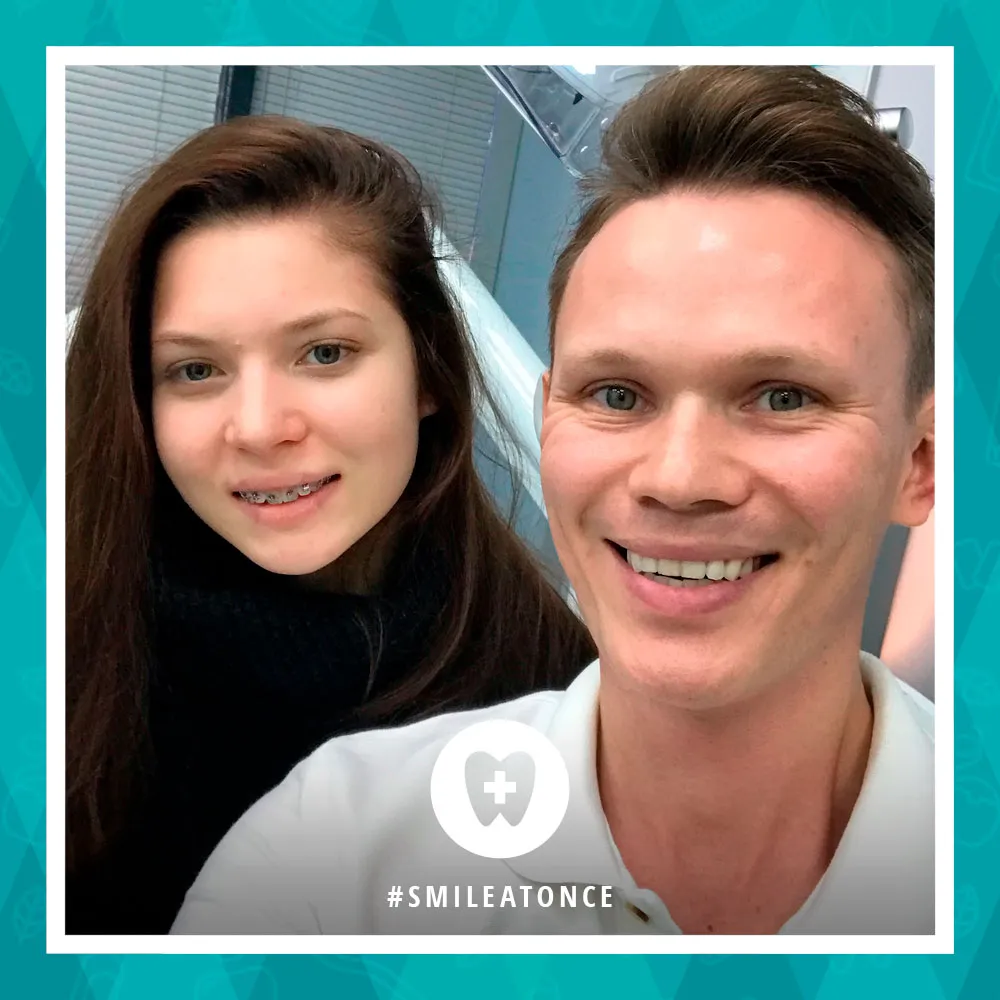 Декабрь 2018: после установки брекетов