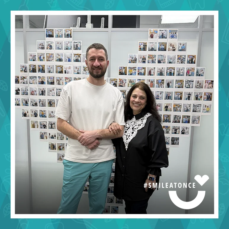 После замены зубных протезов