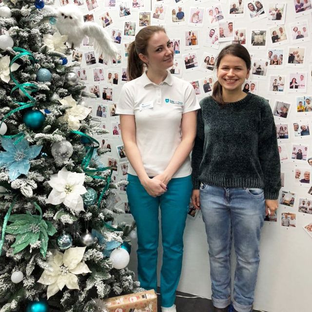 Селфи с врачом после лечения десен