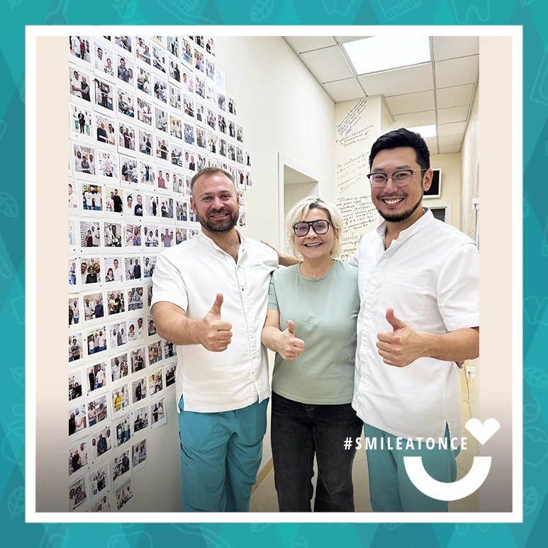 Наталья Александровна после имплантации и протезирования зубов