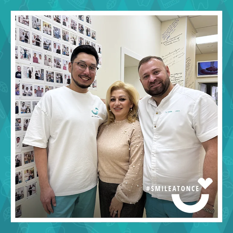 После имплантации всех зубов