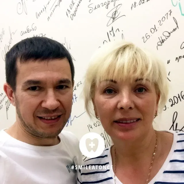 Селфи после протезирования на имплантах