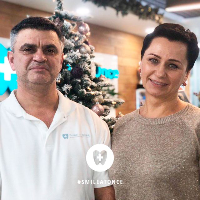 Селфи после установки виниров на зубы