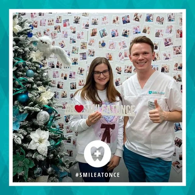 Декабрь 2020: после установки брекетов на зубы