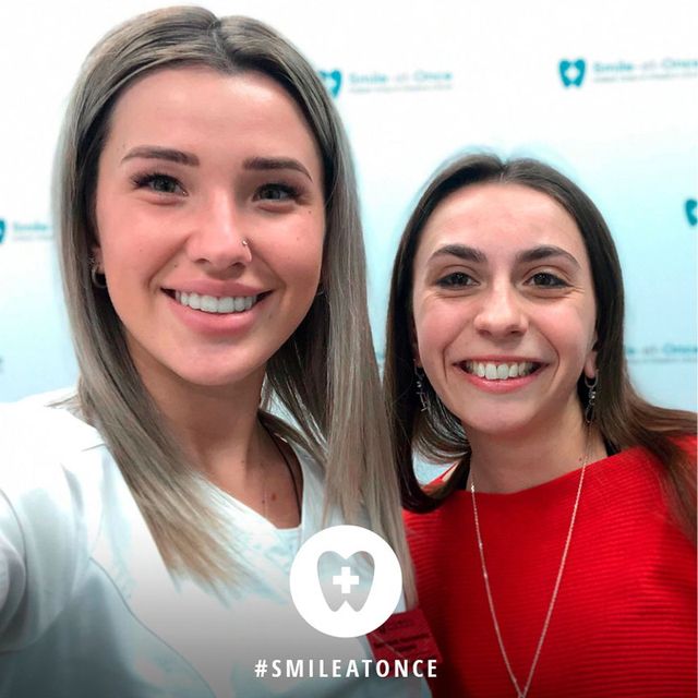 Селфи после чистки и лечения