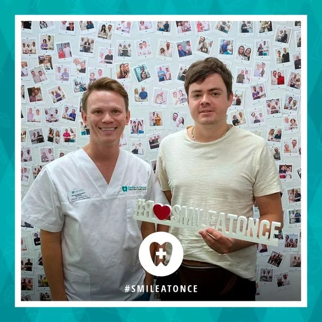 Сентябрь 2020: селфи после установки брекетов на зубы