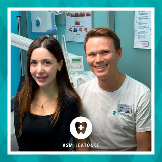 Март 2020: селфи после установки брекетов