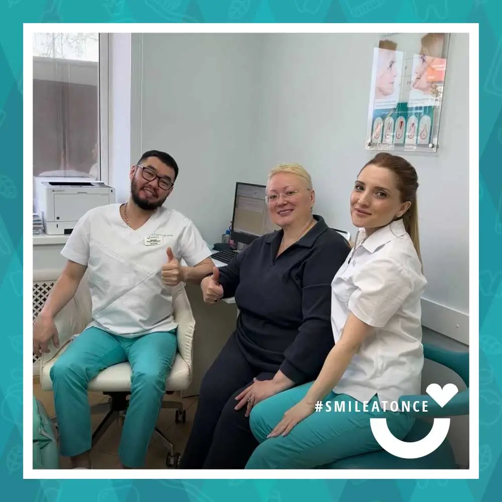 После установки несъемных протезов на 3 день