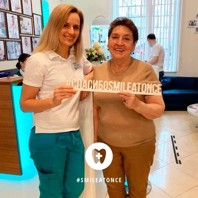 Селфи после гигиены протезов и имплантов