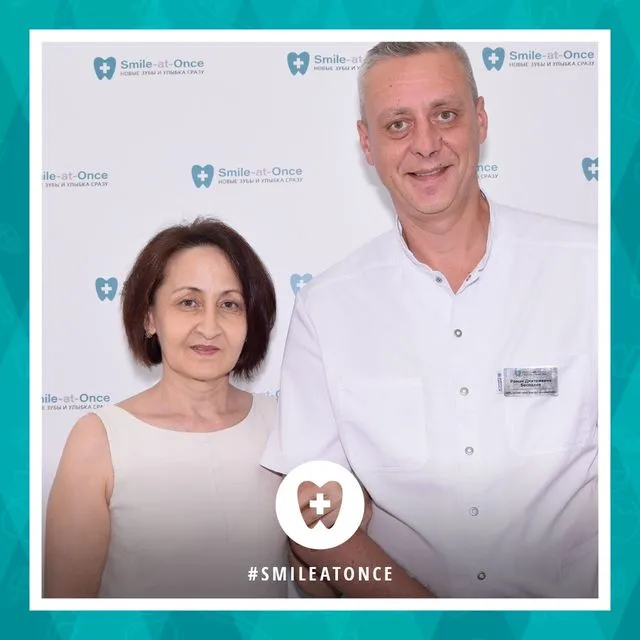 Июнь 2019: сразу после скуловой имплантации на верхней челюсти