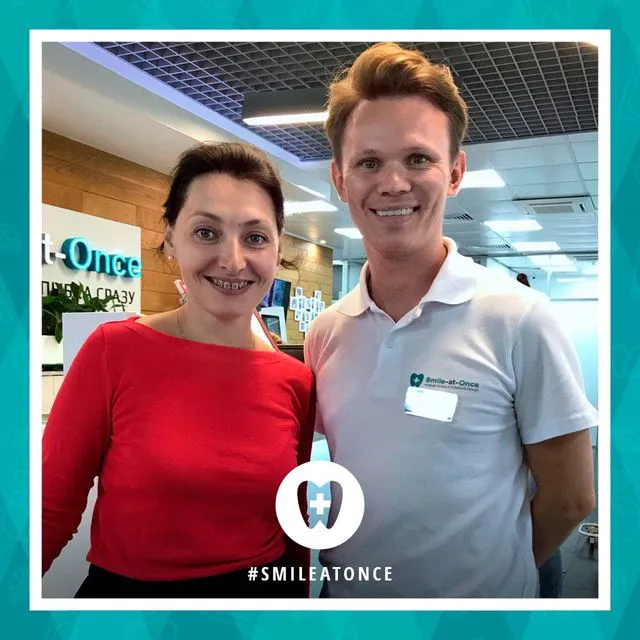 Сентябрь 2019: селфи после установки брекетов