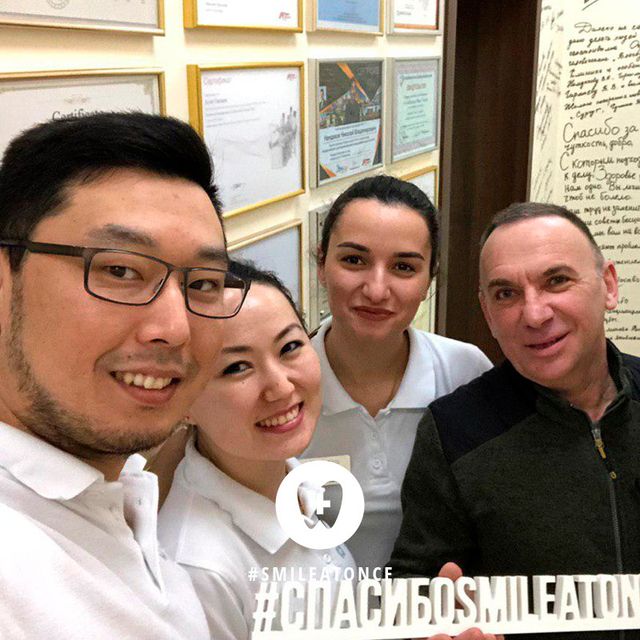 Селфи сразу после имплантации