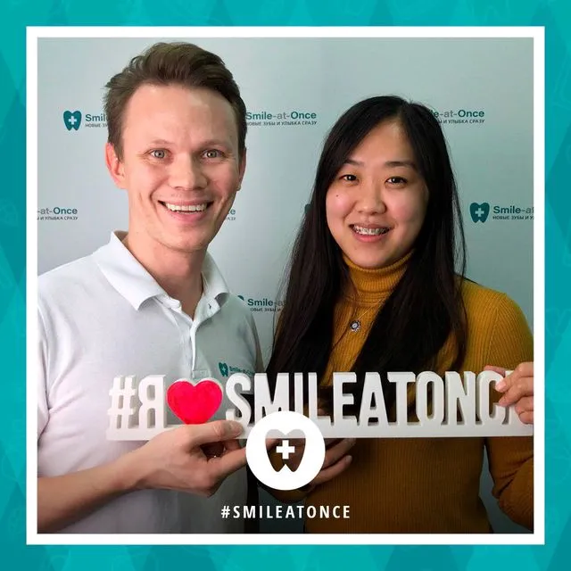 ноябрь 2019: селфи после установки брекетов на зубы