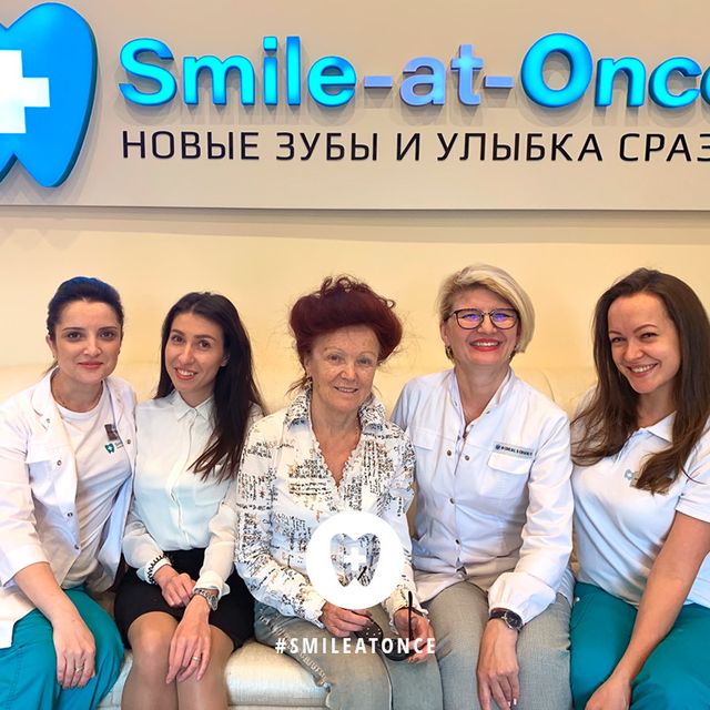 Фото после имплантации и протезирования