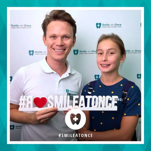 Селфи после очередной активации брекетов