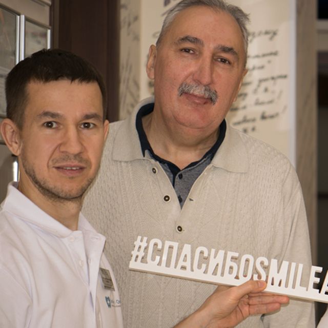 Фото сразу после имплантации