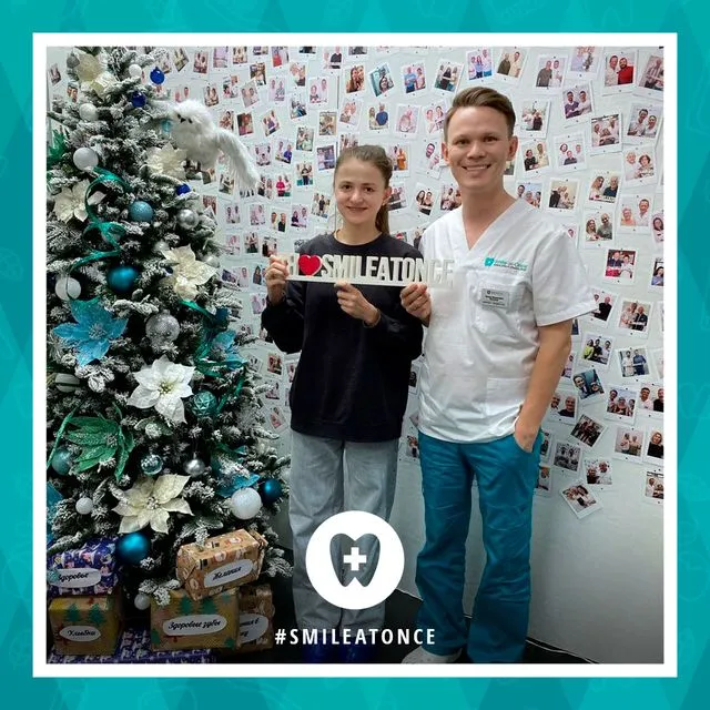 Декабрь 2020: после быстрой и безболезненной установки брекетов на зубы