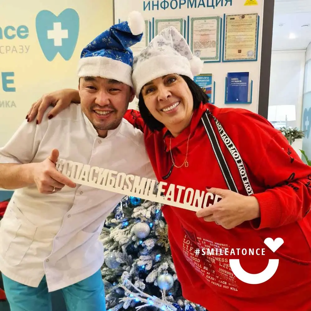 Фото после замены адаптационных зубных протезов