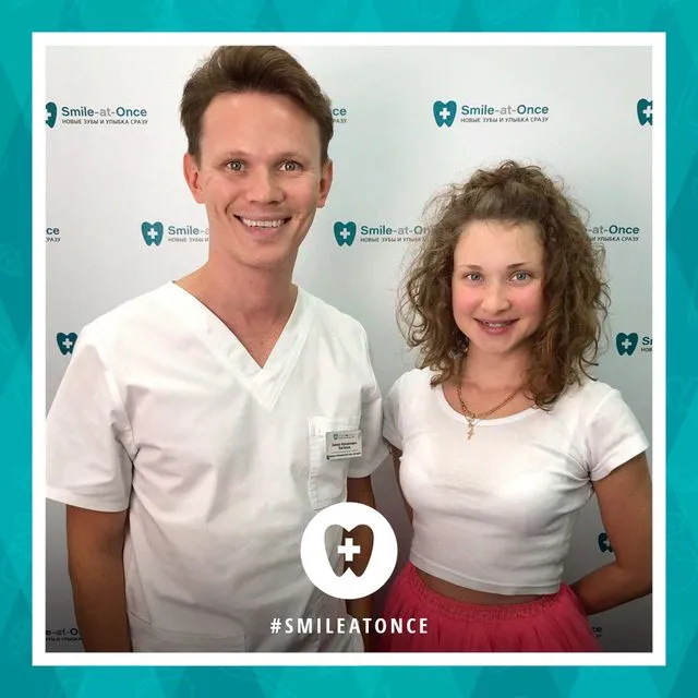 Август 2019: после установки брекетов на верхнюю челюсть