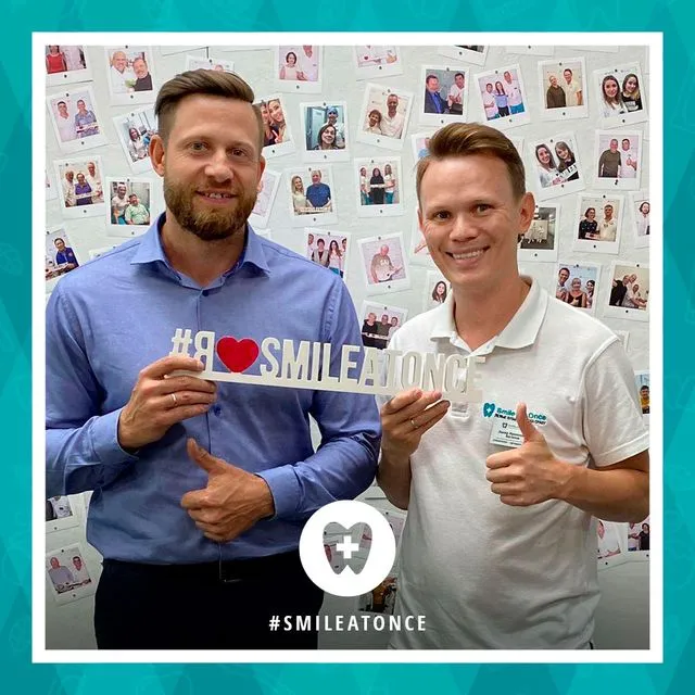 Сентябрь 2020: после установки керамических брекетов