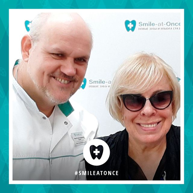 Июнь 2020: селфи сразу после имплантации «зубы за 1 день»