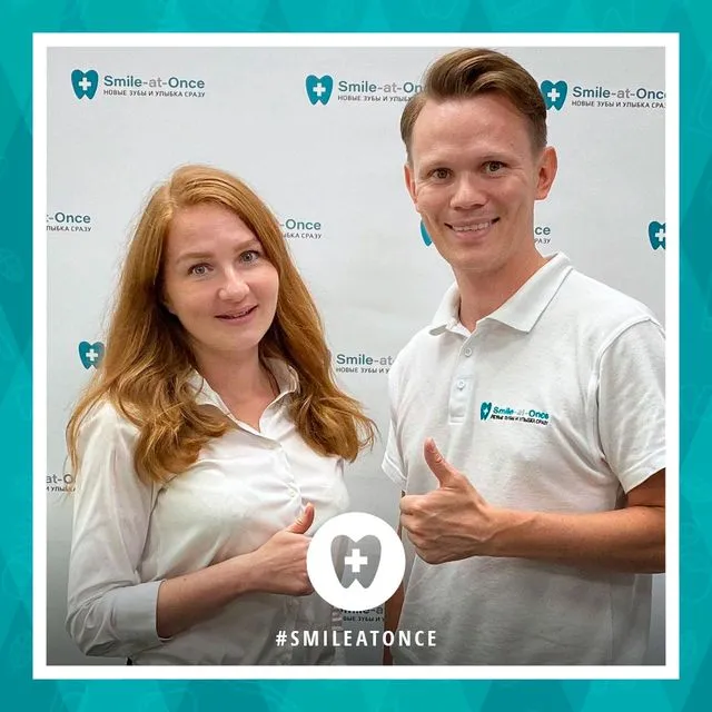 Июль 2020: после установки брекетов на верхнюю челюсть