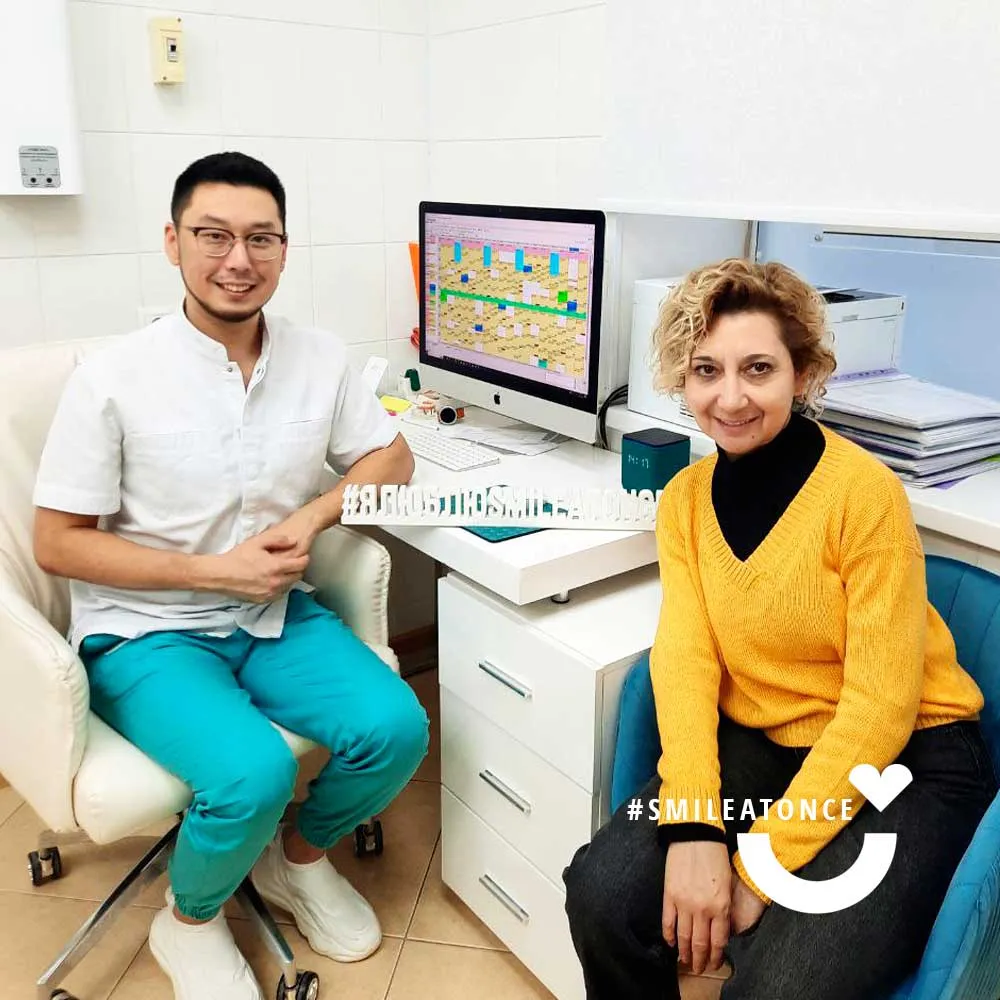 Фото после лечения и имплантации зубов