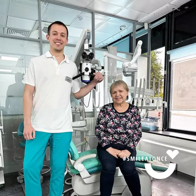 После лечения пульпита зуба под микроскопом