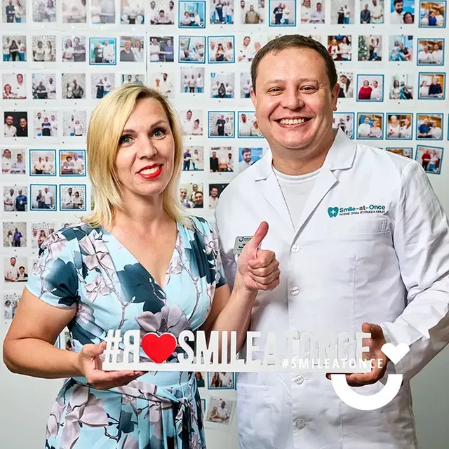 Фото после завершения имплантации all-on-6