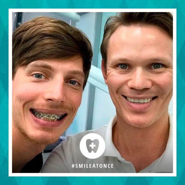 Октябрь 2018: начало ортодонтического лечения брекетами