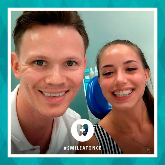 Август 2018: после установки брекетов на зубы