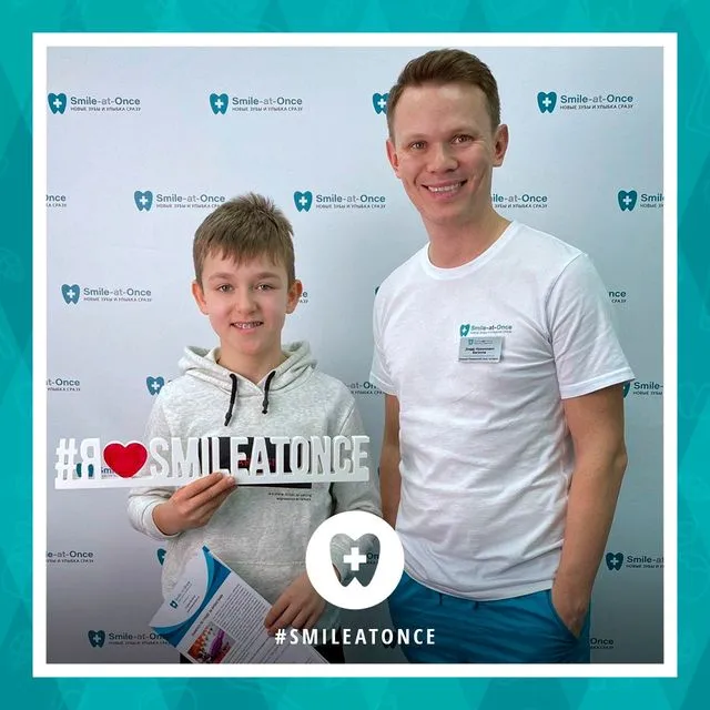 февраль 2020: после установки брекетов на верхнюю челюсть