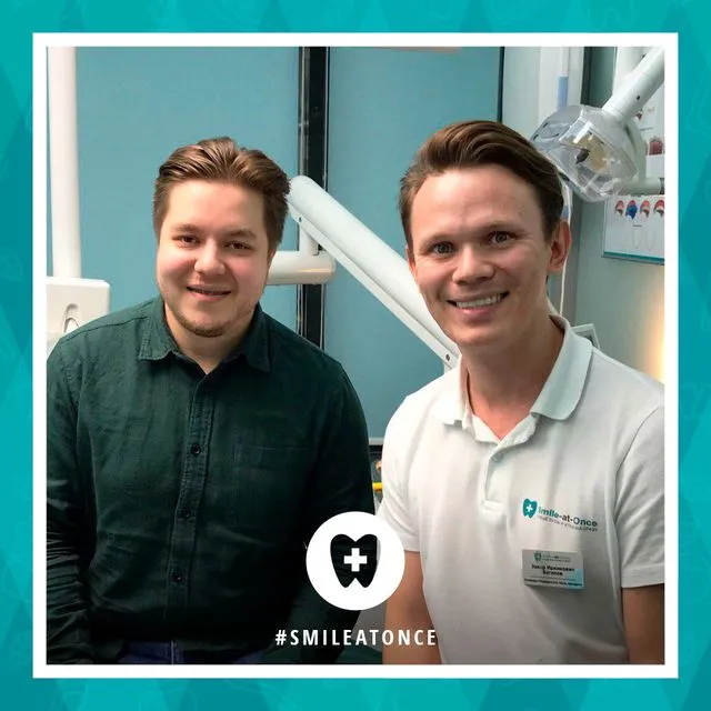 ноябрь 2019: селфи после установки брекетов на зубы