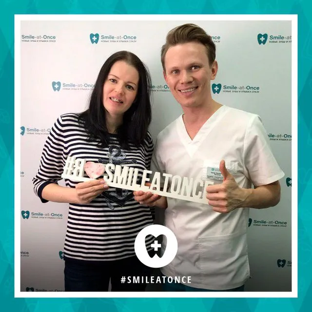 Селфи после установки брекетов