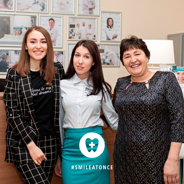 После имплантации all-on-6 в стоматологии Smile-at-Once