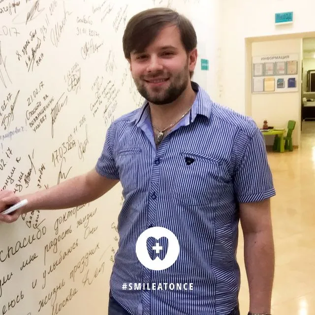 Селфи после имплантации all-on-6 - все на шести