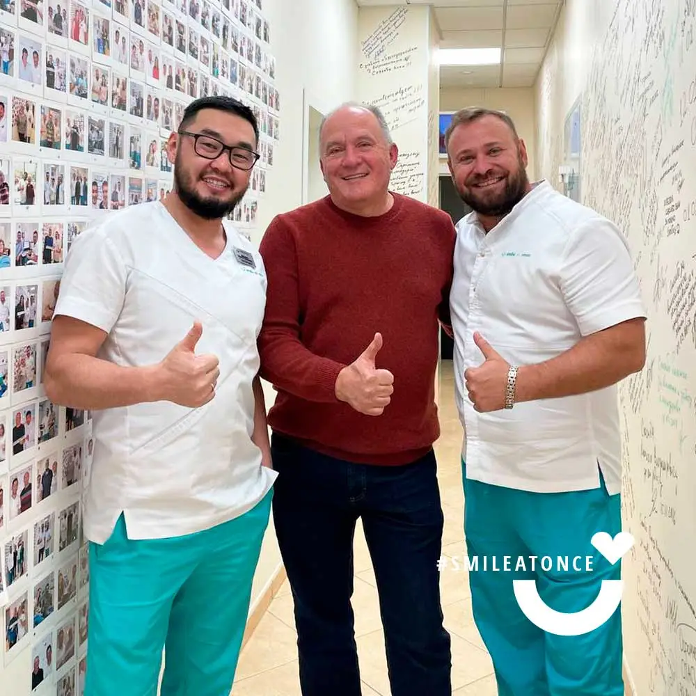 Фото после установки постоянных протезов