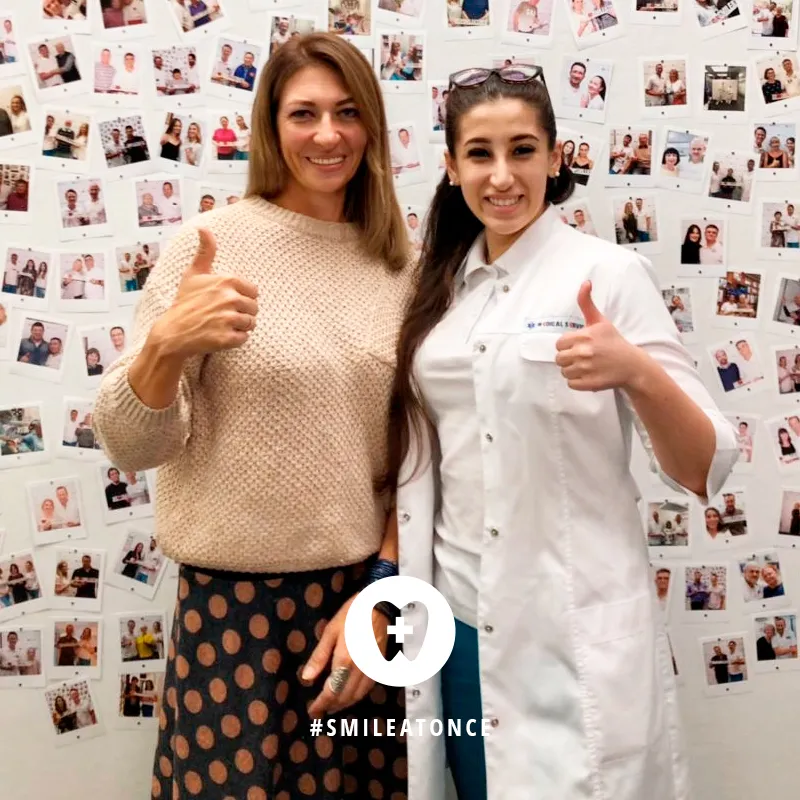 Ольга Юрченко с нашим врачом